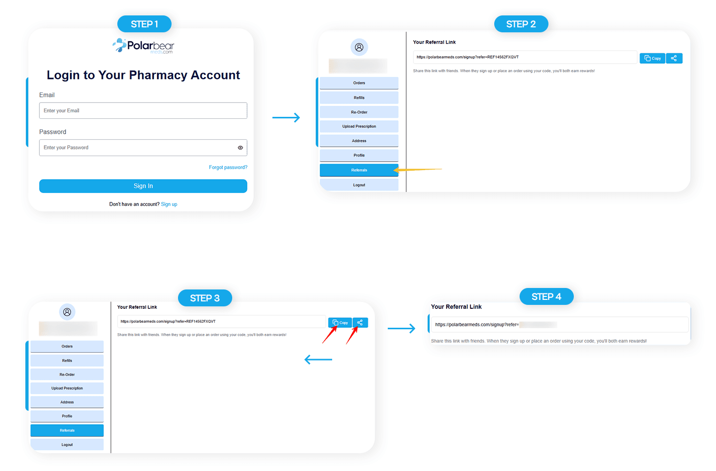 Referral Steps