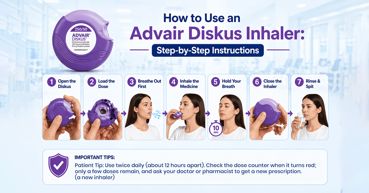 Use an Advair Diskus Inhaler