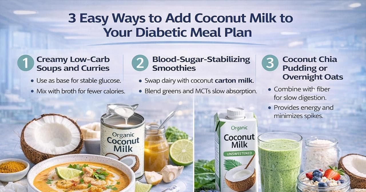 3 Easy Ways to Add Coconut Milk to Your Diabetic Meal Plan