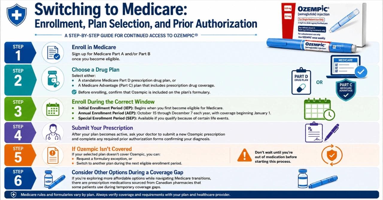 Switching to Medicare: Enrollment, Plan Selection, and Prior Authorization