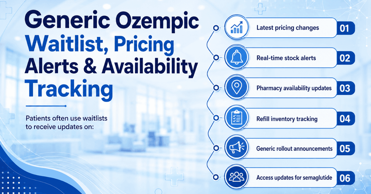 Generic Ozempic Waitlist, Pricing Alerts & Availability Tracking