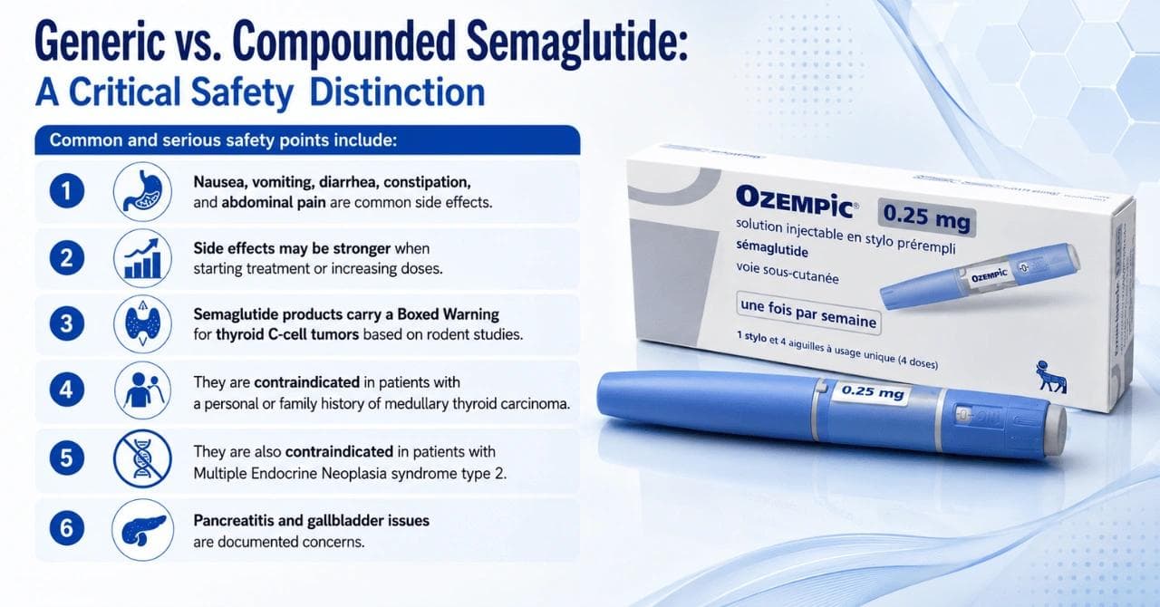 Generic vs. Compounded Semaglutide: A Critical Safety Distinction