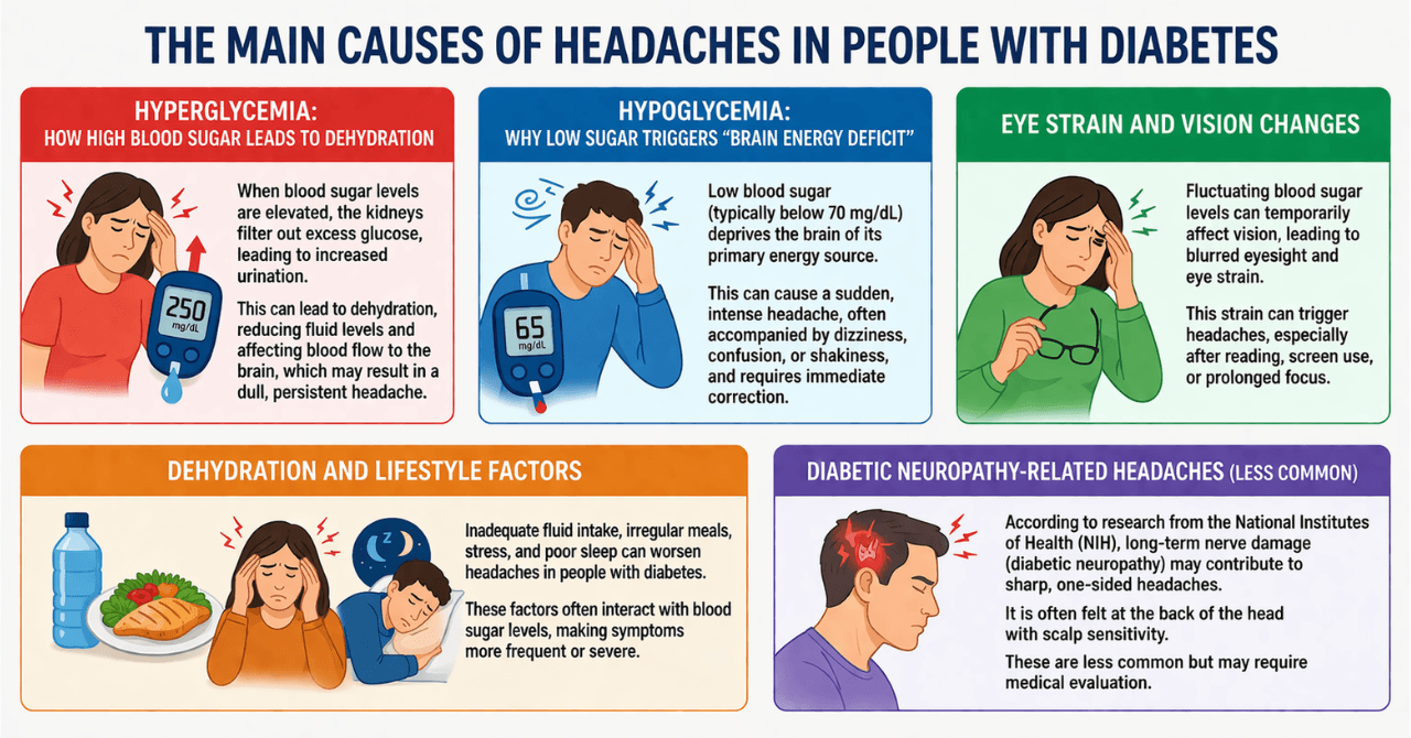 The Main Causes of Headaches in People with Diabetes