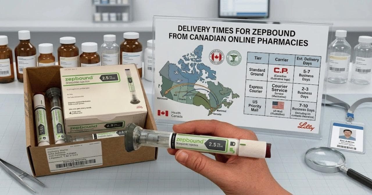 Delivery Times For Zepbound From Canadian Online Pharmacies