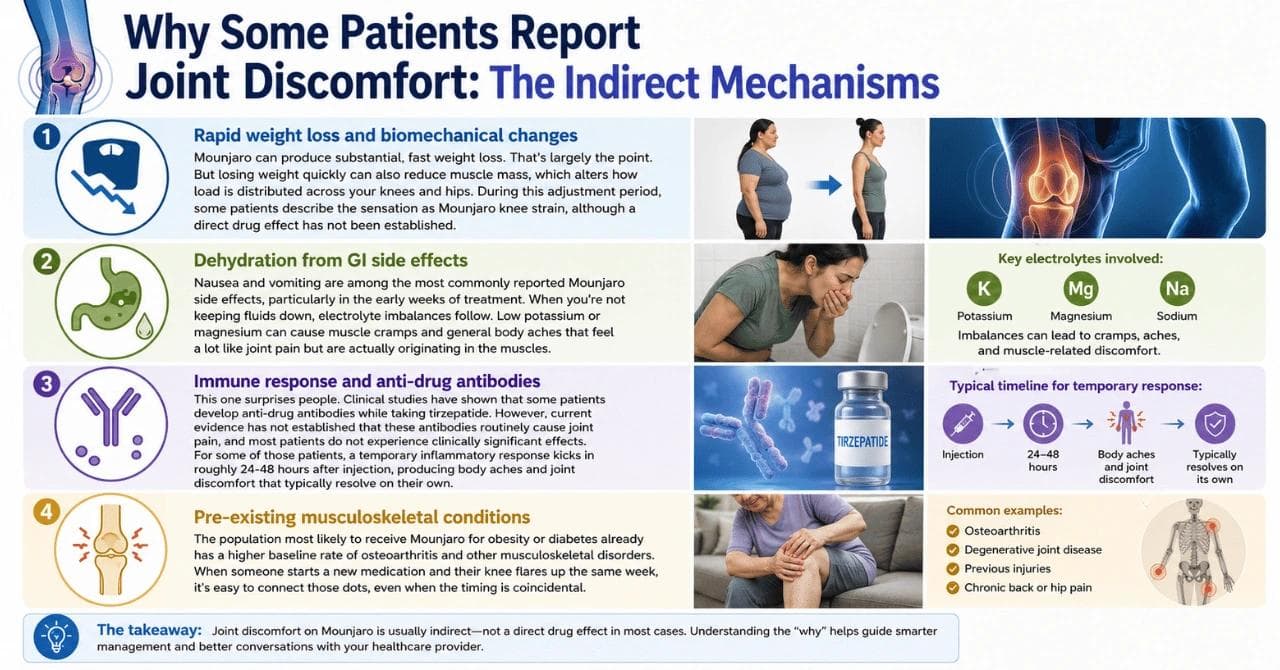 Why Some Patients Report Joint Discomfort: The Indirect Mechanisms
