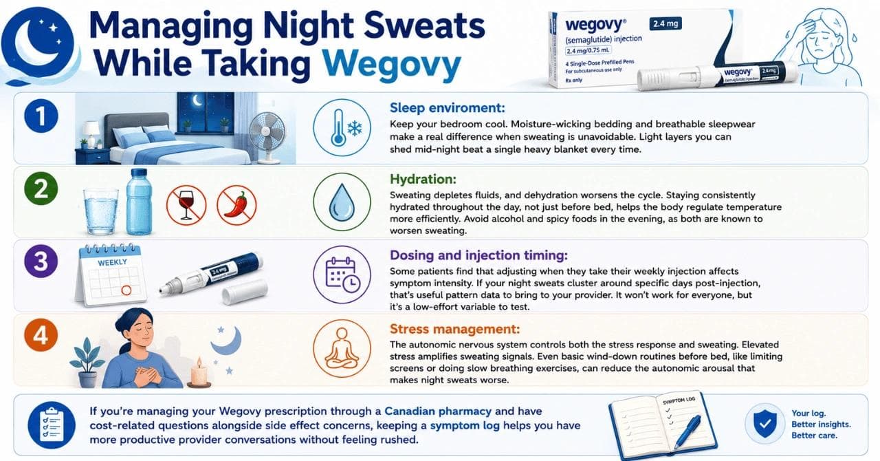 Managing Night Sweats While Taking Wegovy