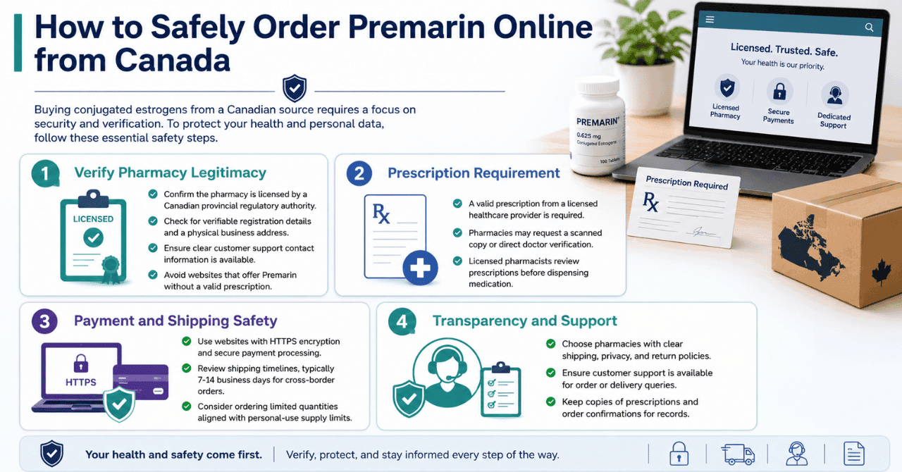 How to Safely Order Premarin Online from Canada