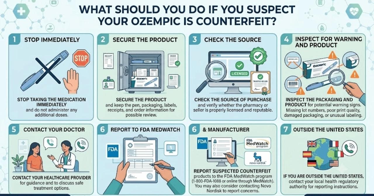 What Should You Do If You Suspect Your Ozempic Is Counterfeit