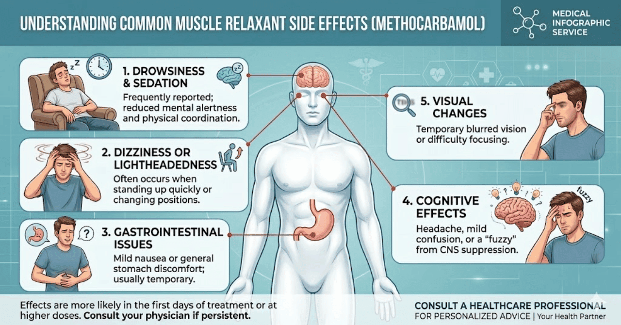 Common Side Effects of Taking Robaxin Include