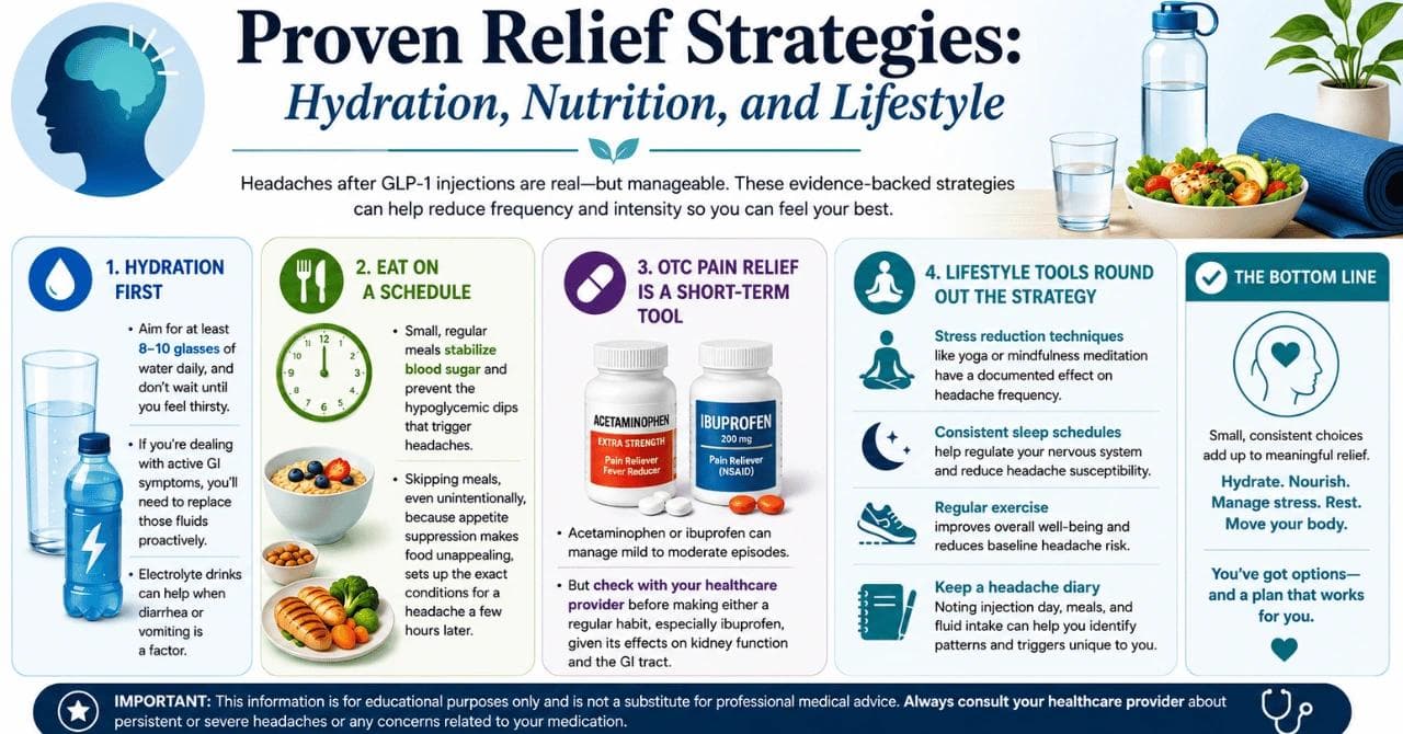 Proven Relief Strategies: Hydration, Nutrition, and Lifestyle