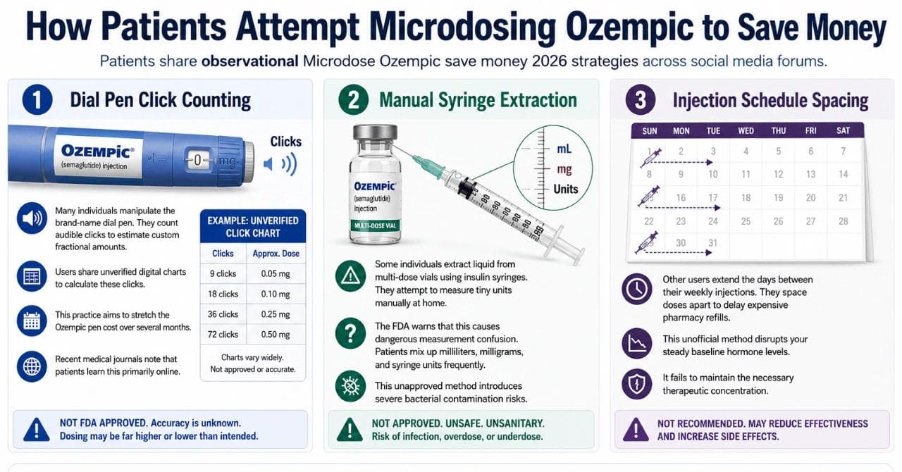 How Patients Attempt Microdosing Ozempic to Save Money