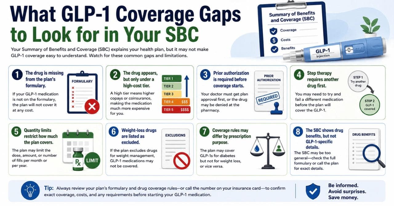 What GLP-1 Coverage Gaps to Look for in Your SBC