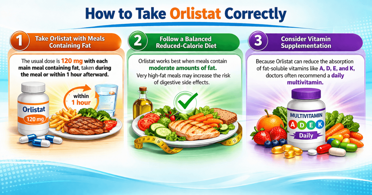 How to Take Orlistat Correctly