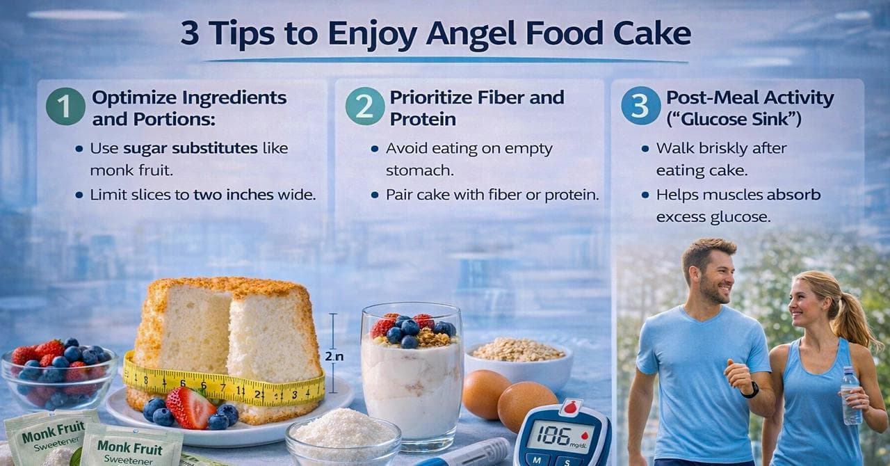 3 Expert Tips to Enjoy Angel Food Cake Without Spiking Glucose