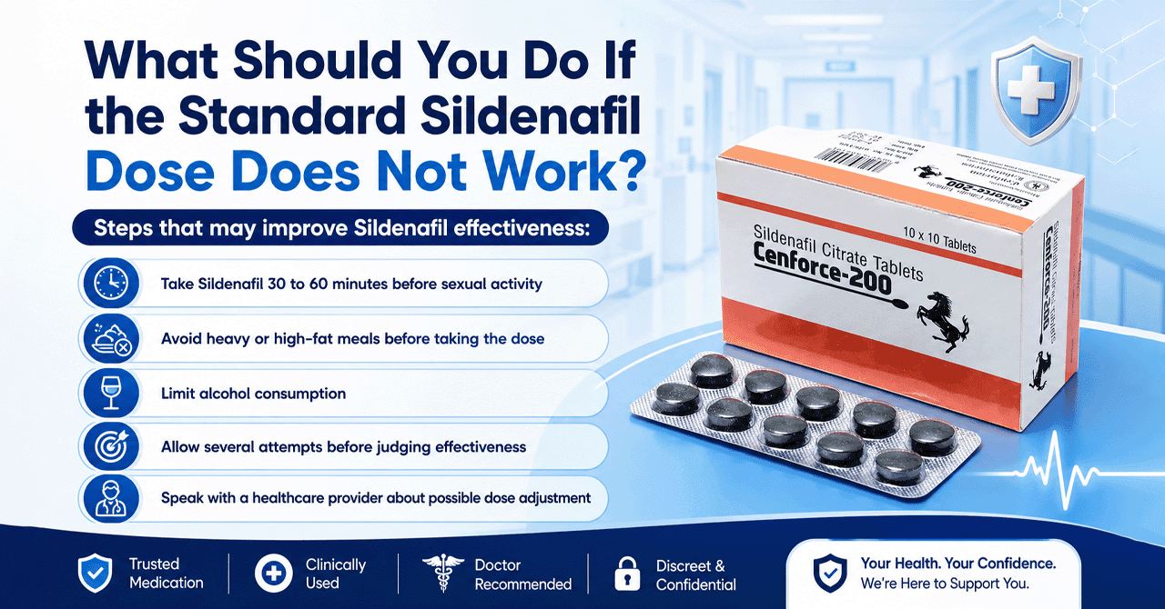 What Should You Do If the Standard Sildenafil Dose Does Not Work