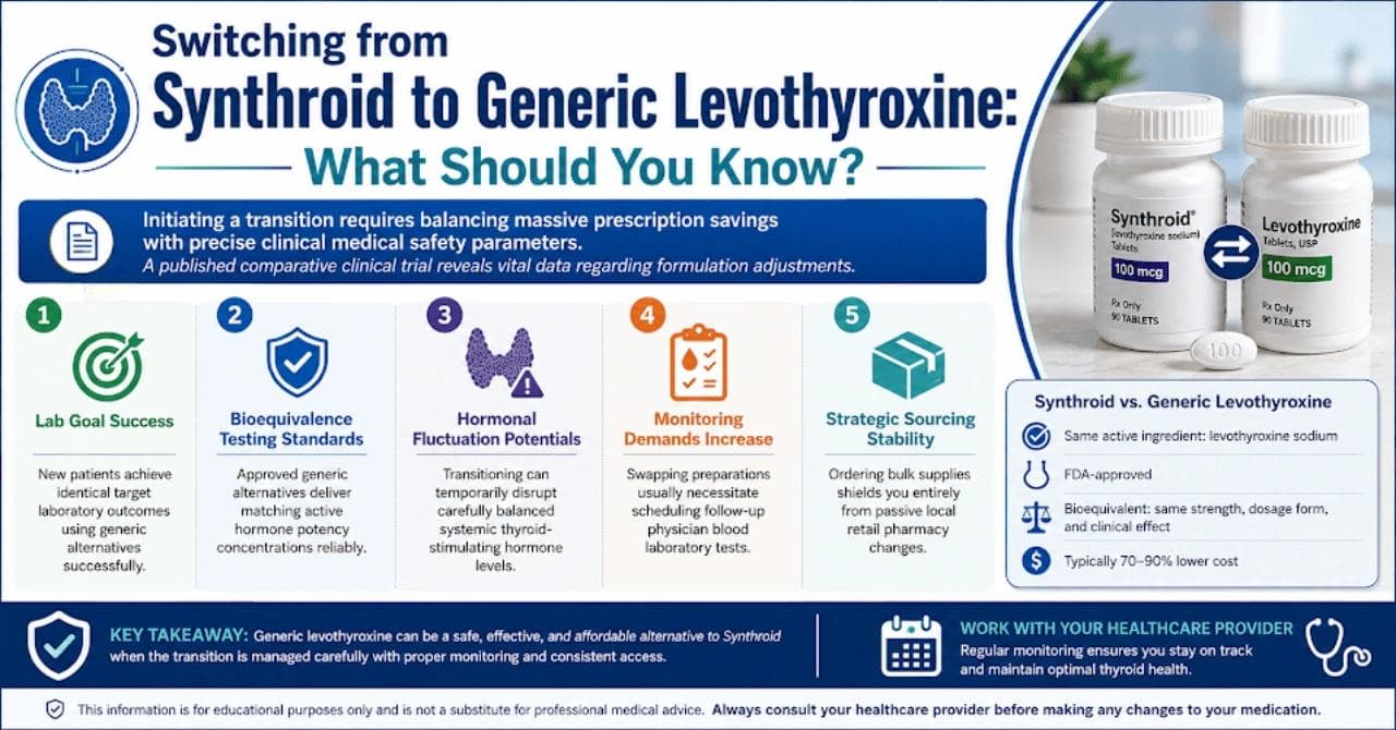 Switching from Synthroid to Generic Levothyroxine