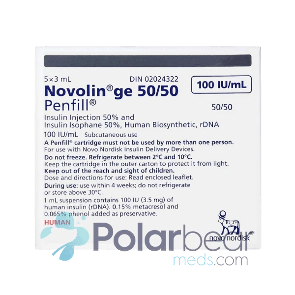 Novolin GE 50 / 50 Penfill Cartridge