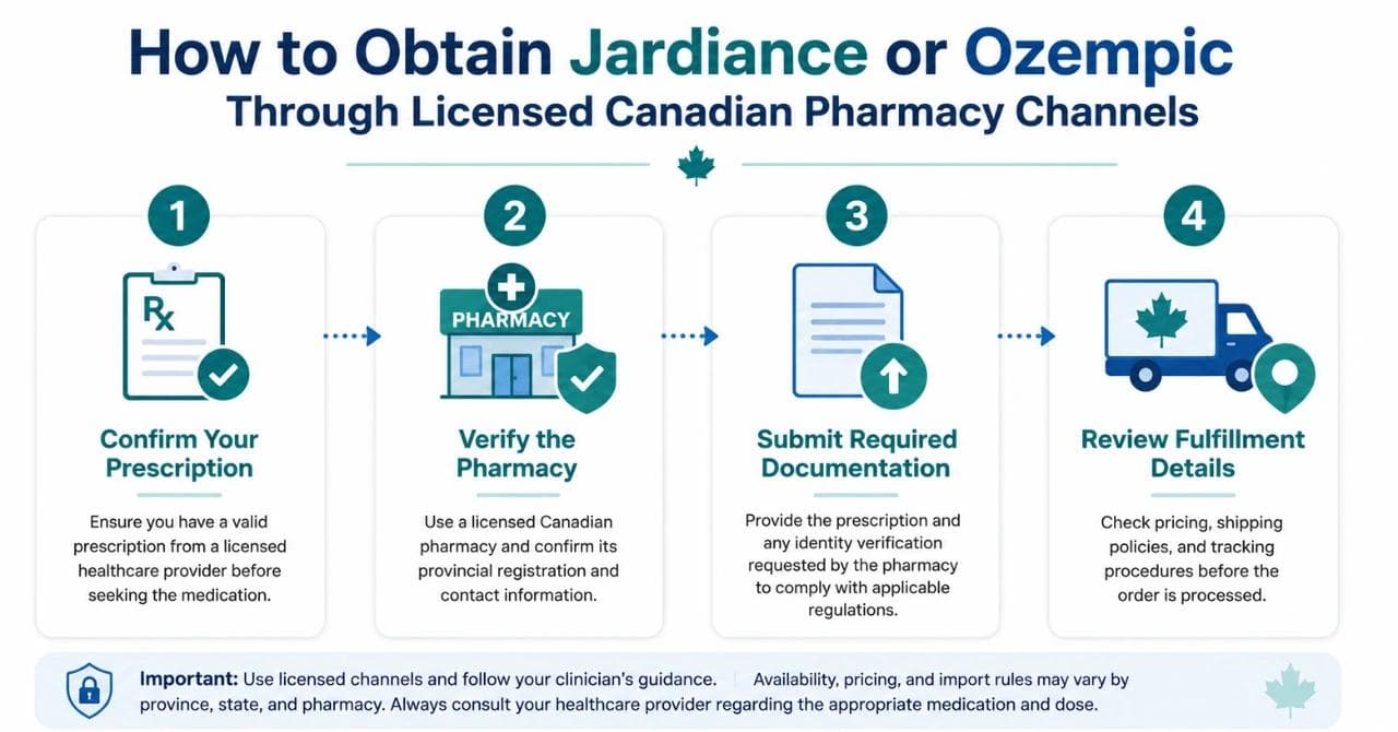 How to Order Jardiance or Ozempic Securely from Canada
