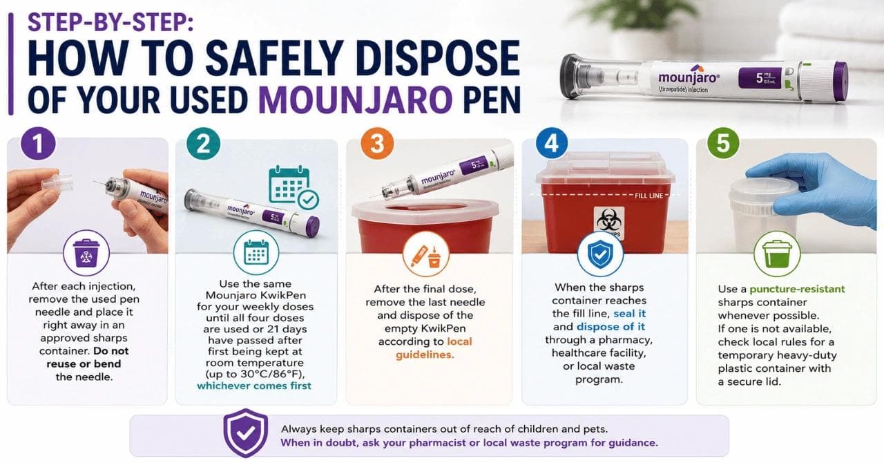 Step-by-Step: How to Safely Dispose of Your Used Mounjaro Pen
