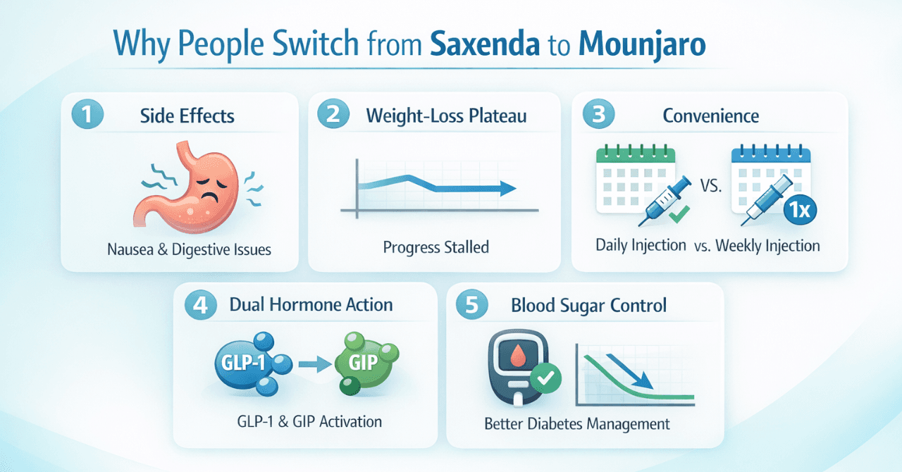 Why People Switch from Saxenda to Mounjaro
