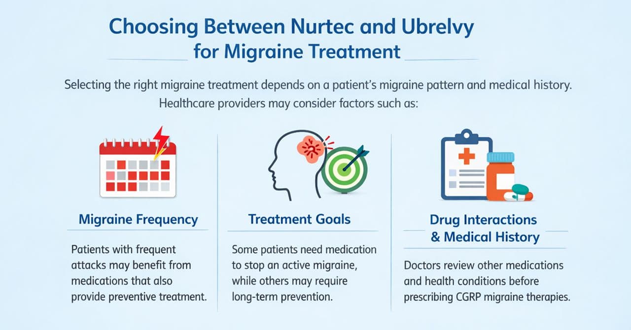 Choosing Between Nurtec and Ubrelvy for Migraine