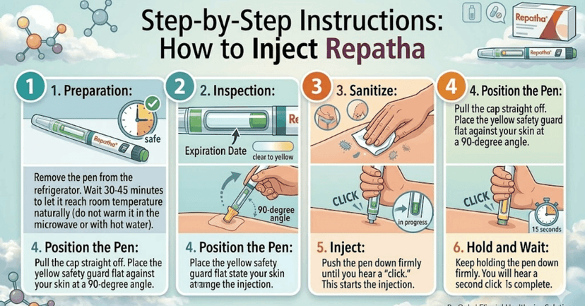 Repatha Injection Sureclick Repatha Injection Sites: Where and How to Inject Safely