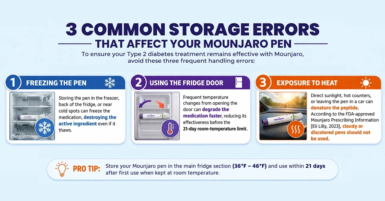 3 Common Storage Errors That Affect Your Mounjaro Pen