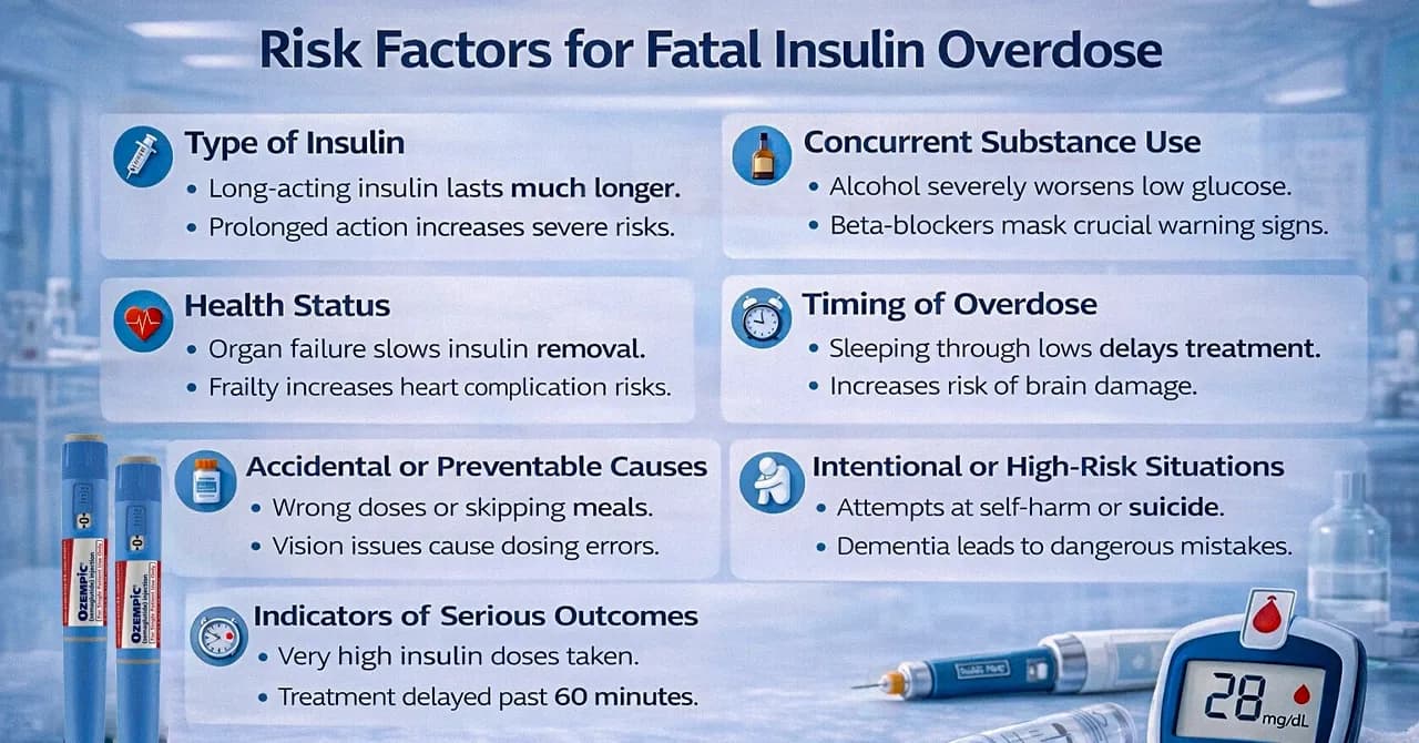 Risk Factors for a Severe or Fatal Insulin Overdose