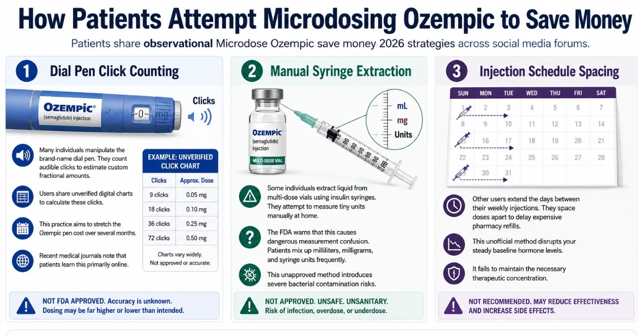 How Patients Attempt Microdosing Ozempic to Save Money