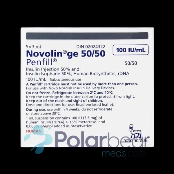 Novolin GE 50 / 50 Penfill Cartridge