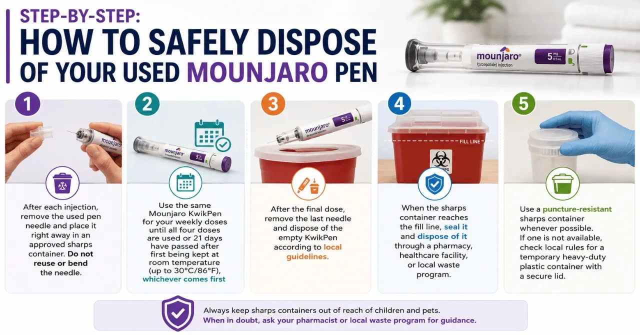 Step-by-Step: How to Safely Dispose of Your Used Mounjaro Pen