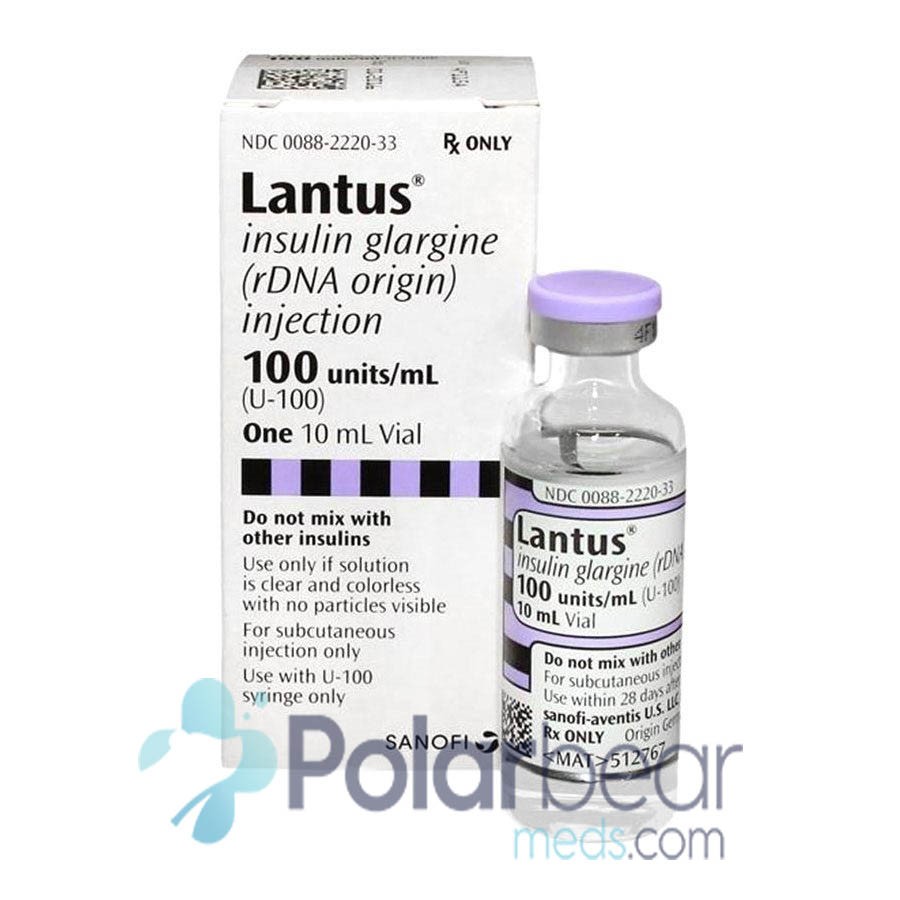 0010734 insulin lantus insulin glargine injection 100uml mdv 10ml vial