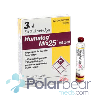 Humalog 25 100 U/ML Insulin Cartridge from Canada
